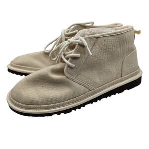 New UGG Neumel Natural Boots Ankle Chukka Lace Up Shoes Mens Sz 12